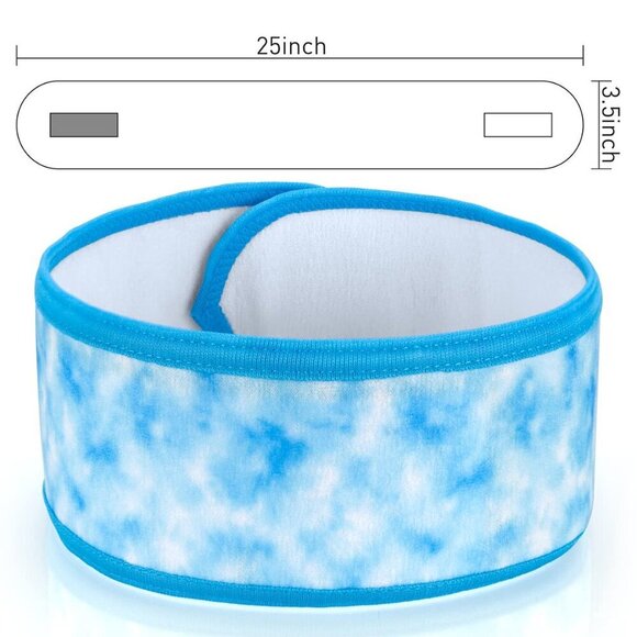 Spa Facial Headband Microfiber 4 Pack Adjustable Hair Wrap for Face Mask main image 4